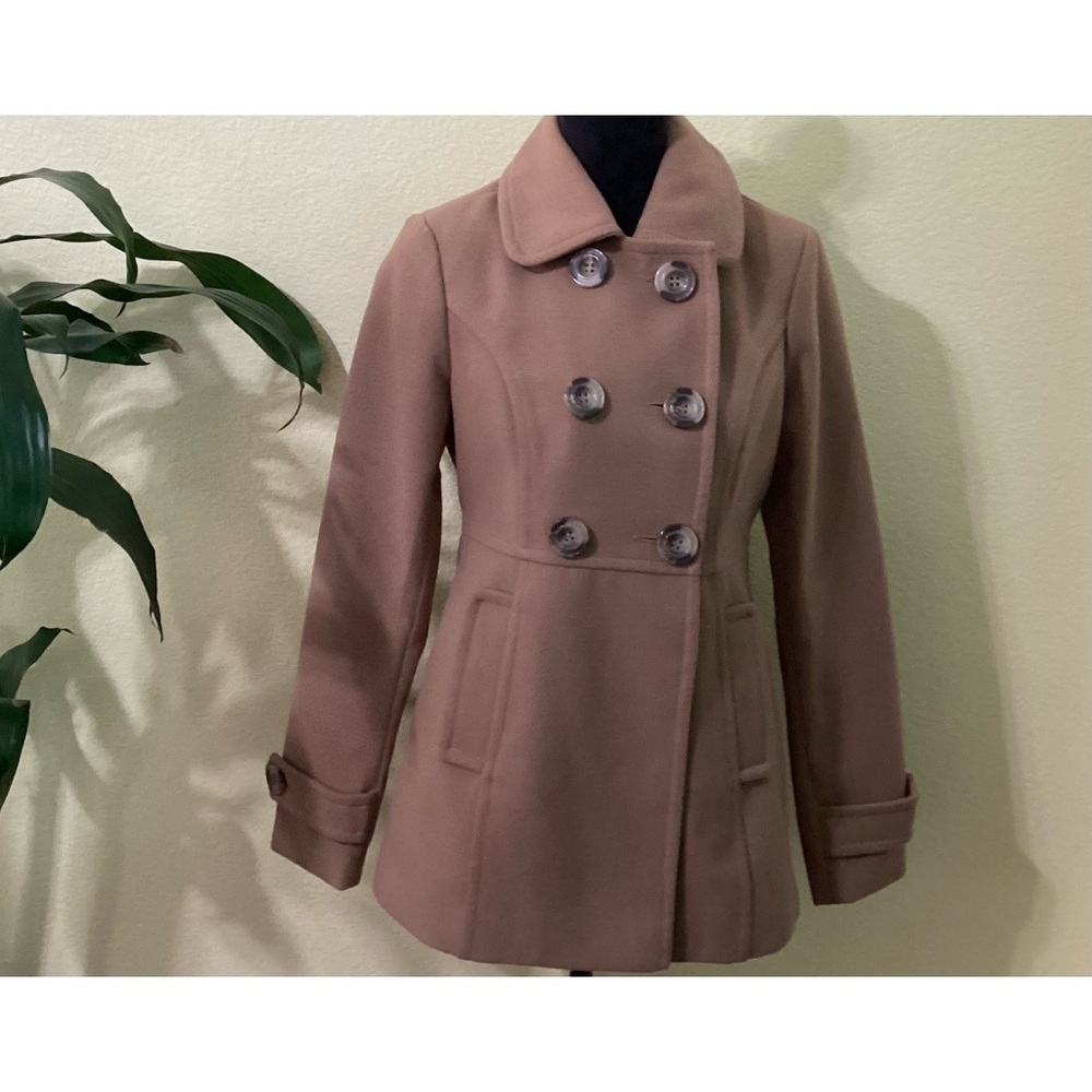 BEBE winter coat camel color pristine condition.